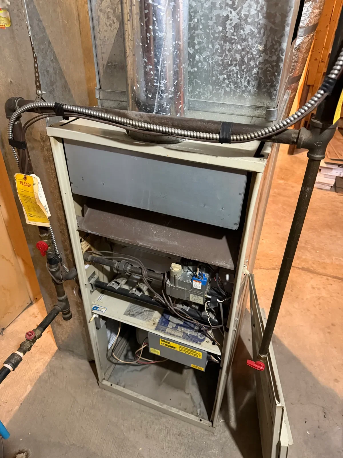 Furnace system in a Calgary home