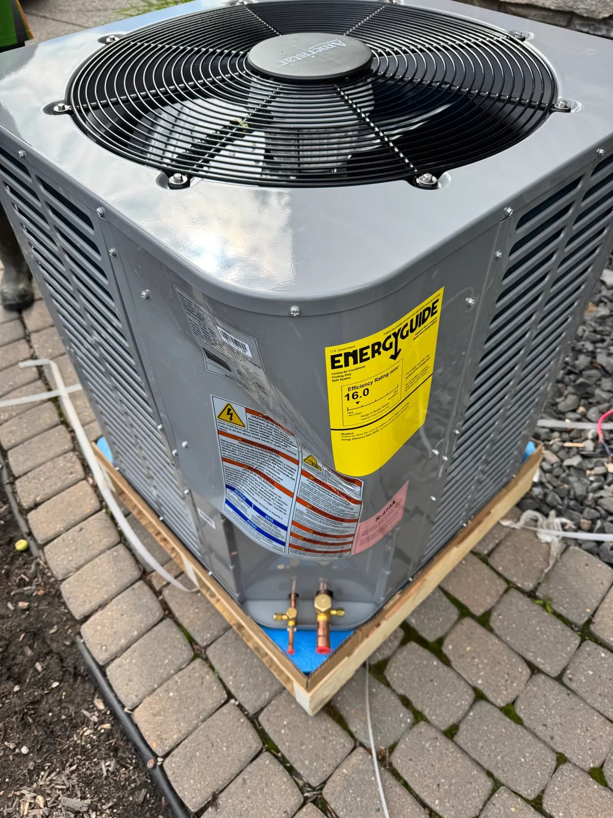 Calgary homeowner reviewing HVAC rebate documents